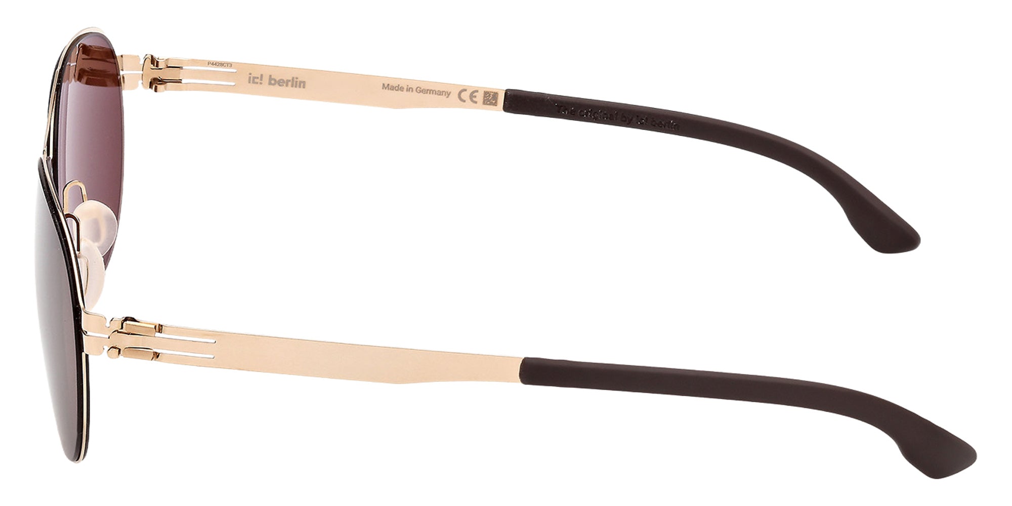 ic! berlin IC0068-D 28R 58 - Matte Sandblasted Dark Ruthenium / Green Polarized 28R #id:ic0068d28r_s:104110