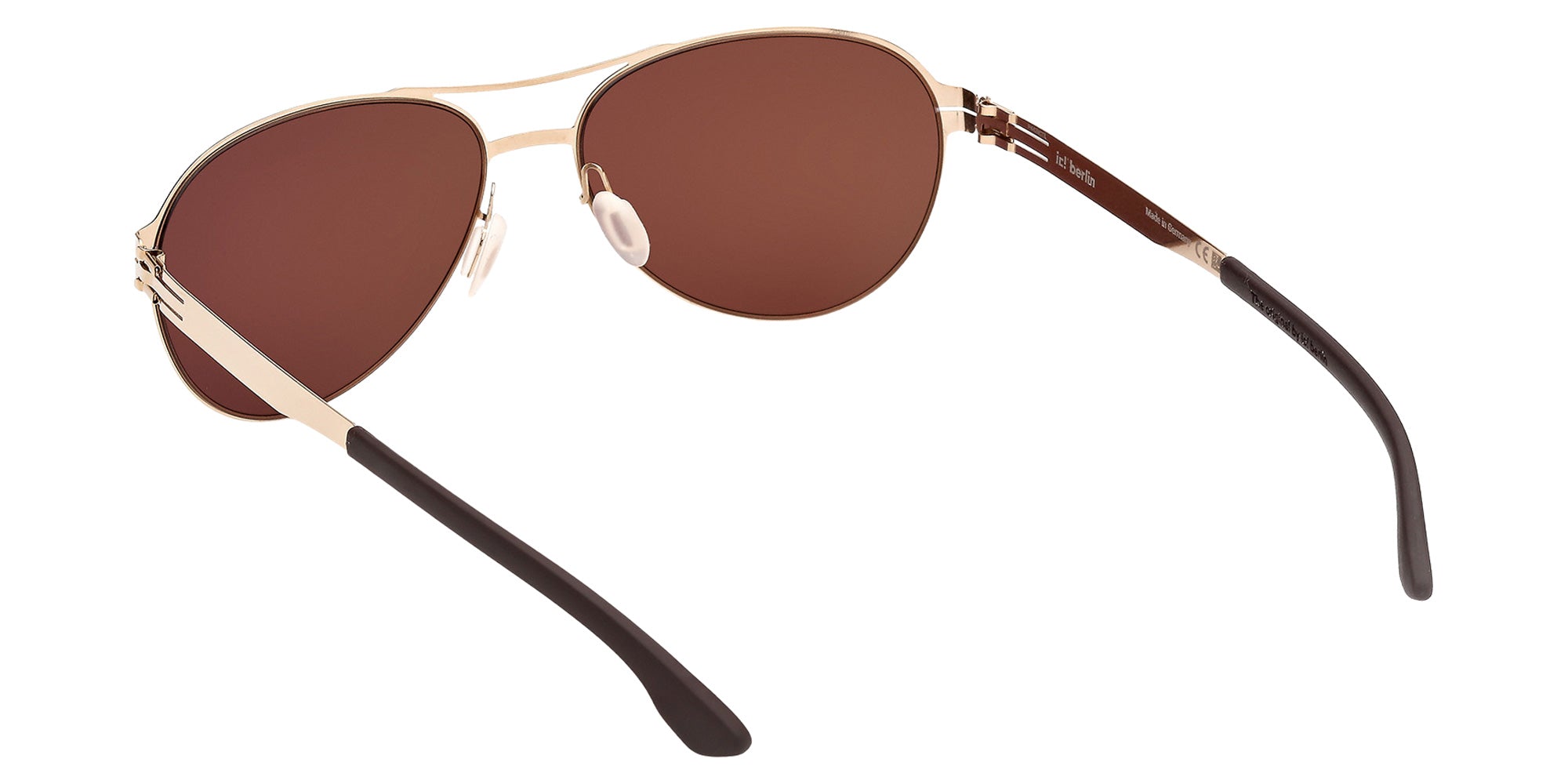 ic! berlin IC0068-D 28R 58 - Matte Sandblasted Dark Ruthenium / Green Polarized 28R #id:ic0068d28r_s:104115