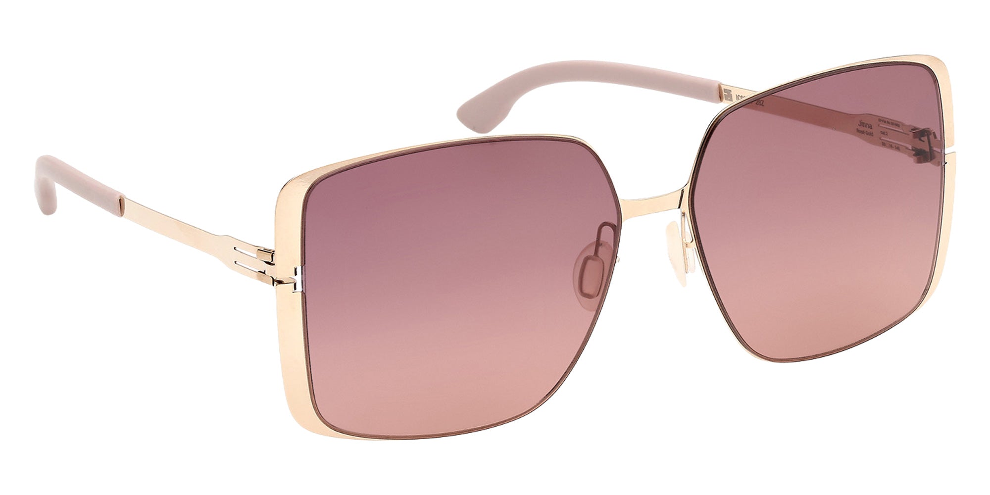 ic! berlin IC0209-D 28Z 59 - Matte Sandblasted Dark Ruthenium / Gradient or Mirrored Violet 28Z #id:ic0209d28z_s:106135