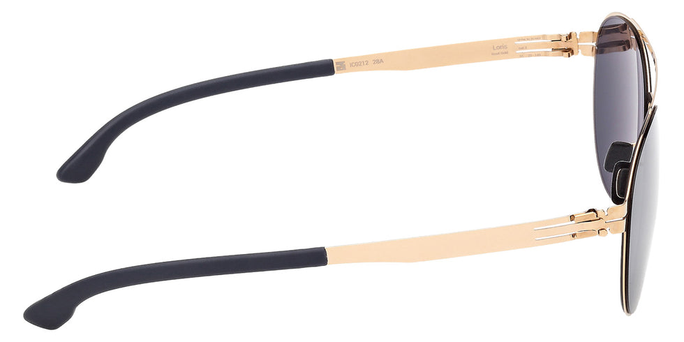 ic! berlin IC0212 LORIS 28A 55 - Matte Sandblasted Dark Ruthenium / Smoke #id:ic021228a_s:102130