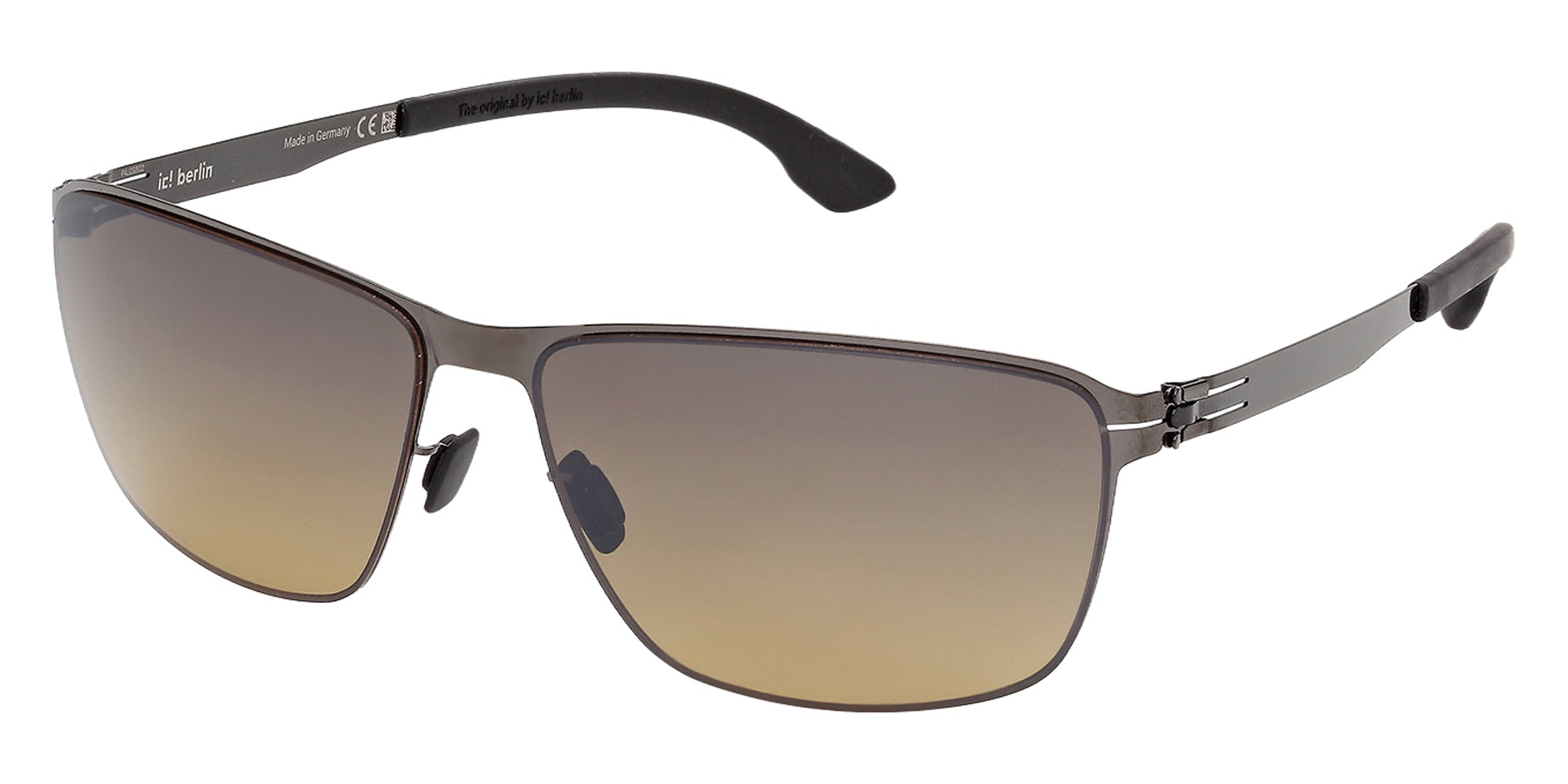 ic! berlin IC0213 08R 61 - Black/Horn / Green Polarized 08R #id:ic021308r_s:102105