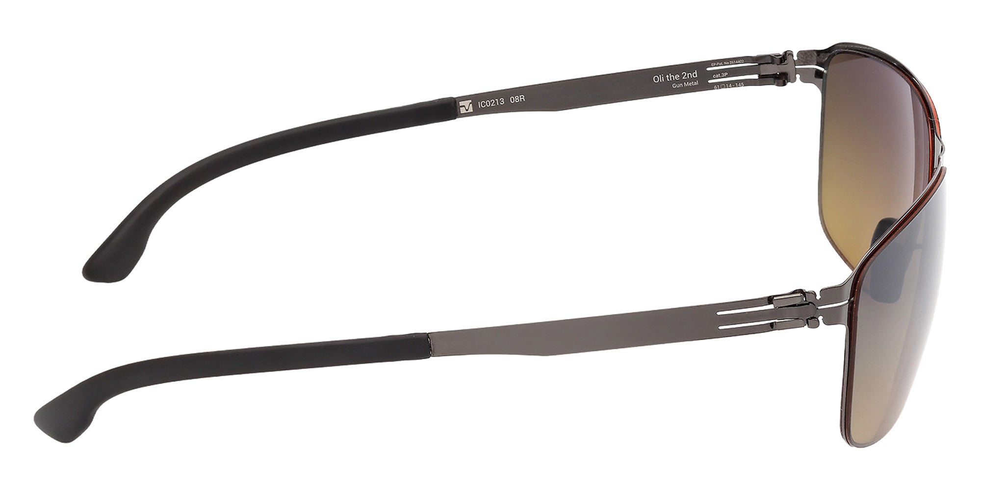 ic! berlin IC0213 08R 61 - Black/Horn / Green Polarized 08R #id:ic021308r_s:102130