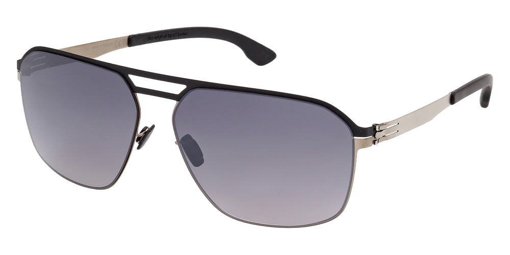 ic! berlin IC0214 RASMUS 05B 62 - Black/Monocolor / Gradient Smoke #id:ic021405b_s:100105