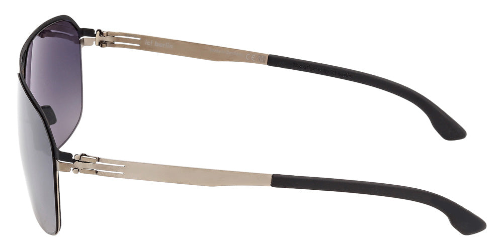 ic! berlin IC0214 RASMUS 05B 62 - Black/Monocolor / Gradient Smoke #id:ic021405b_s:100110