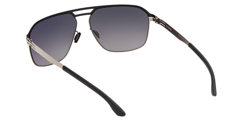 ic! berlin IC0214 RASMUS 05B 62 - Black/Monocolor / Gradient Smoke #id:ic021405b_s:100115