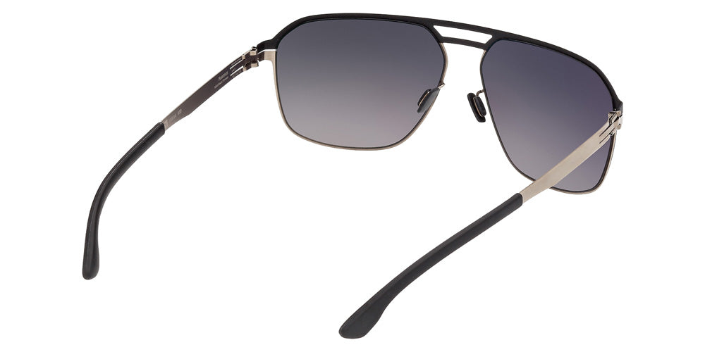ic! berlin IC0214 RASMUS 05B 62 - Black/Monocolor / Gradient Smoke #id:ic021405b_s:100125
