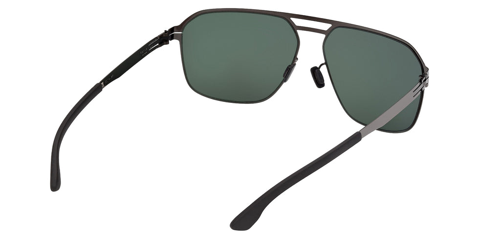 ic! berlin IC0214 08R 62 - Black/Horn / Green Polarized 08R #id:ic021408r_s:102125