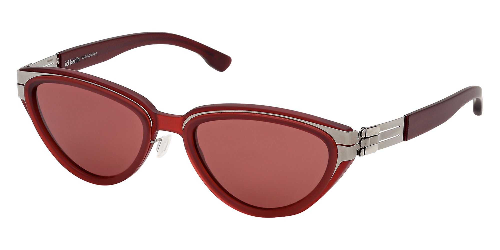 ic! berlin IC0218 20S 55 - Matte Antiqued Gunmetal / Bordeaux 20S #id:ic021820s_s:102105