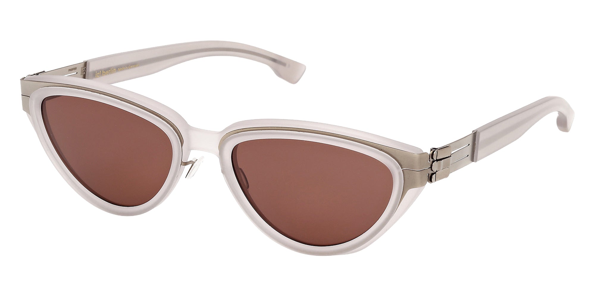 ic! berlin IC0218 35E 55 - Matte Sandblasted Light Ruthenium / Brown 35E #id:ic021835e_s:104105