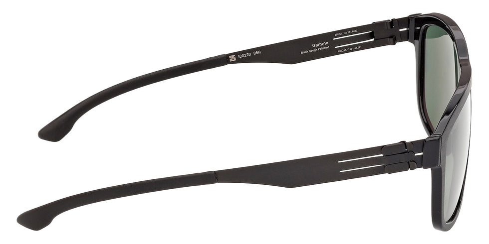 ic! berlin IC0220 GAMMA 05R 62 - Black/Monocolor / Green Polarized #id:ic022005r_s:100130