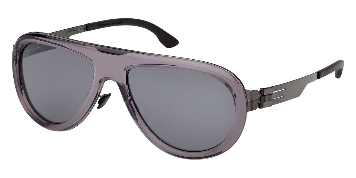 ic! berlin IM0015 MB 27 05D 59 - Black/Monocolor / Smoke Polarized #id:im001505d_s:100105