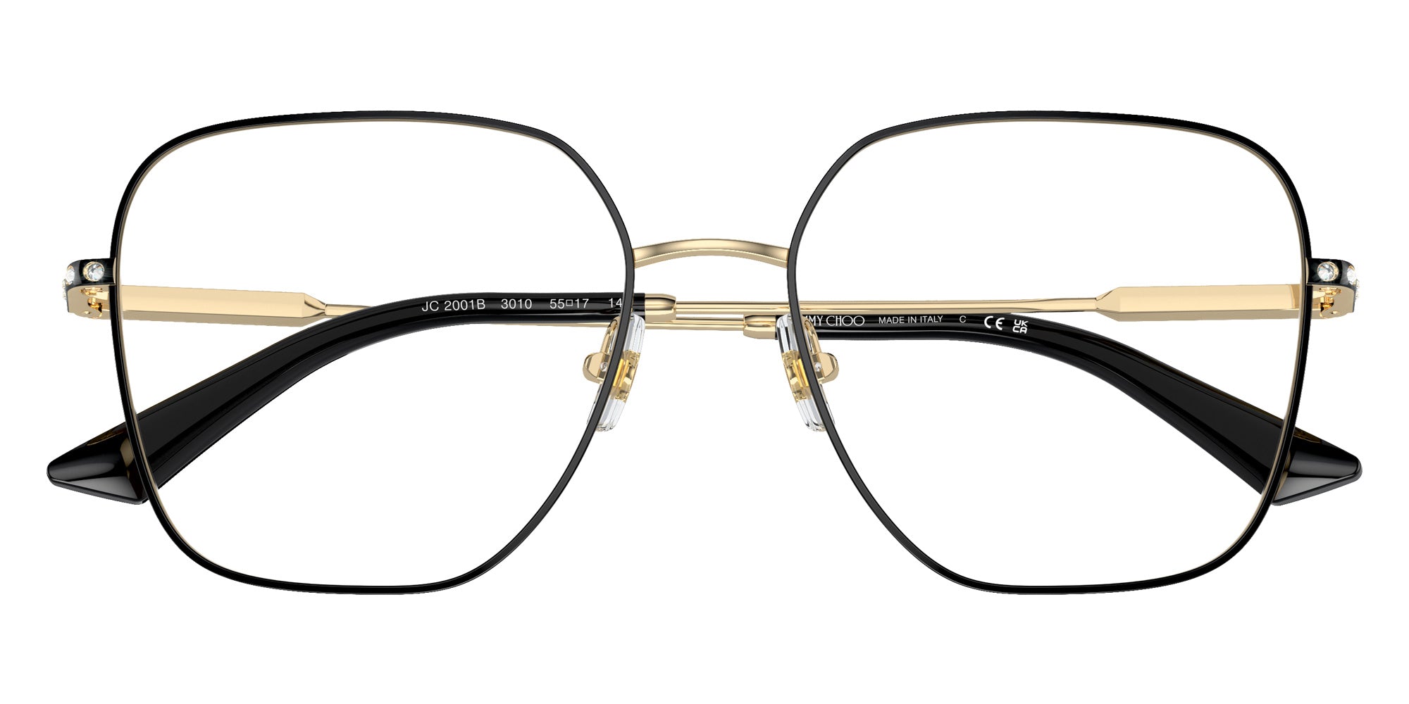 Jimmy Choo JC2001B 3010 55 - Pale Gold/Black #id:jc2001b3010_s:102120