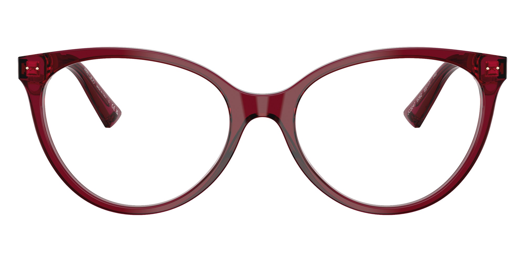 Jimmy Choo JC3047 5062 49 - Transparent Cranberry #id:jc30475062_s:106100