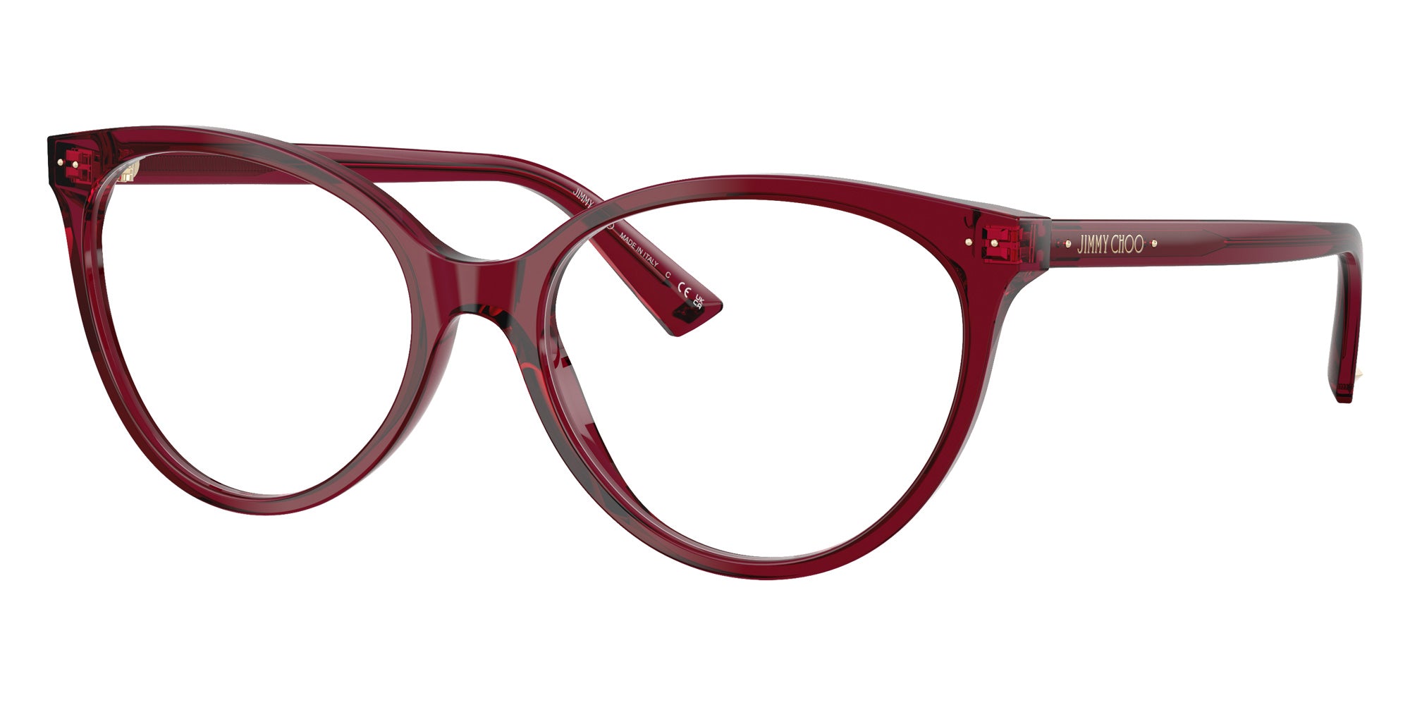 Jimmy Choo JC3047 5062 49 - Transparent Cranberry #id:jc30475062_s:106105