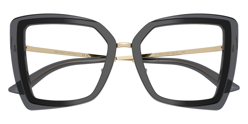 Jimmy Choo JC3059 5103 50 - Black/Transparent Gray #id:jc30595103_s:104120