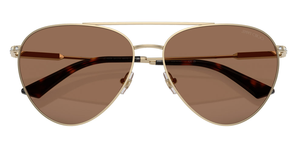 Jimmy Choo JC4002B 301773 60 - Pale Gold / Dark Brown #id:jc4002b301773_s:102120