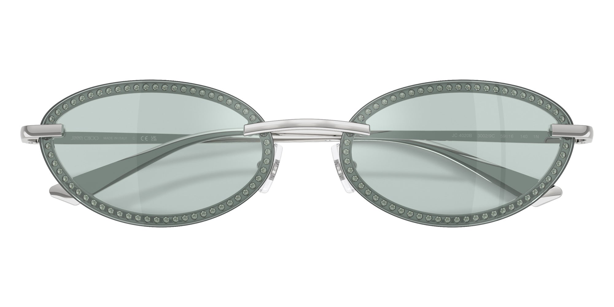 Jimmy Choo JC4020B 30029C 59 - Silver / Azure Flash Silver Mirrored #id:jc4020b30029c_s:100120