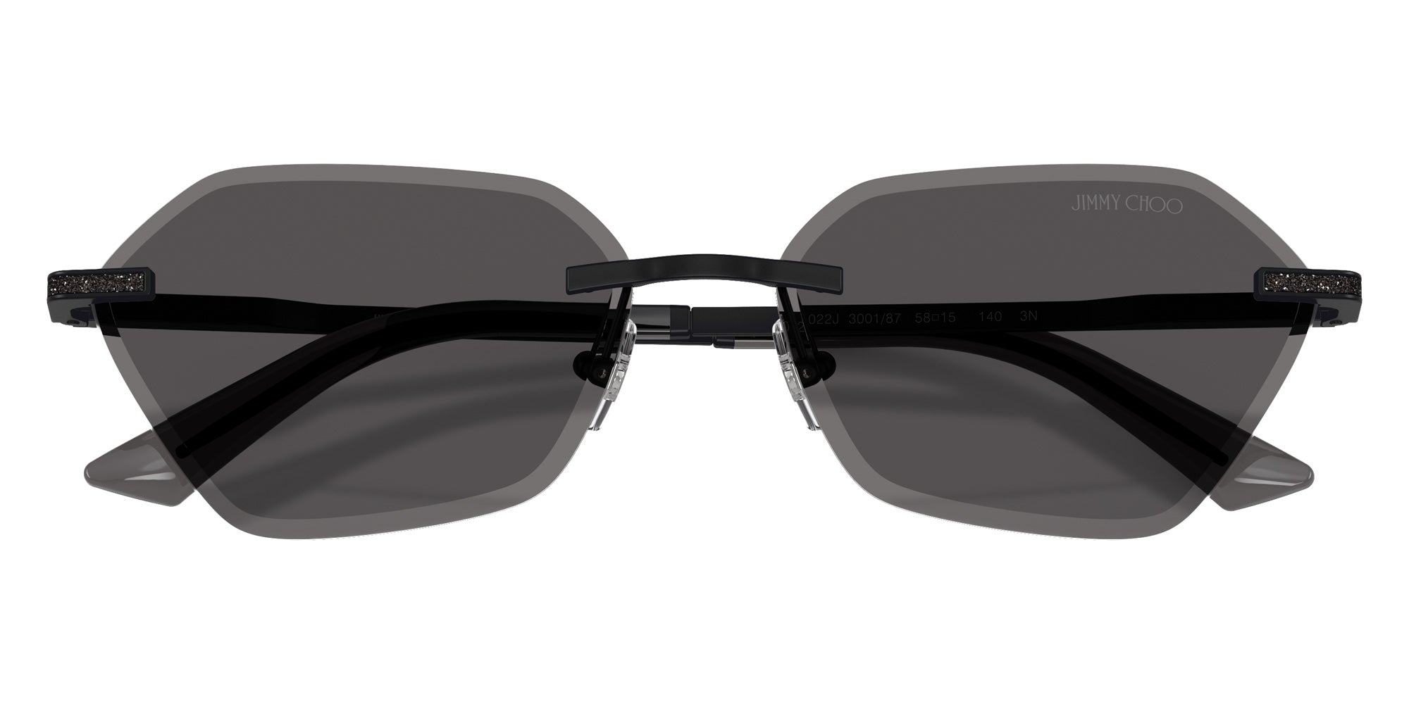 Jimmy Choo JC4022J 300187 58 - Matte Black / Dark Gray #id:jc4022j300187_s:100120