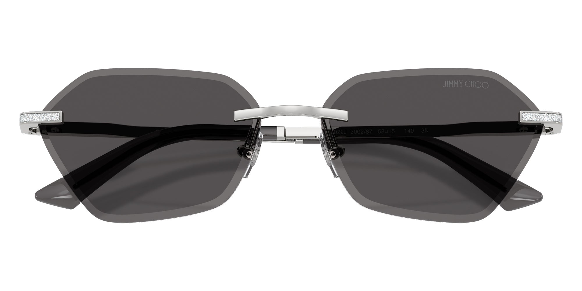 Jimmy Choo JC4022J 300287 58 - Silver / Dark Gray #id:jc4022j300287_s:102120