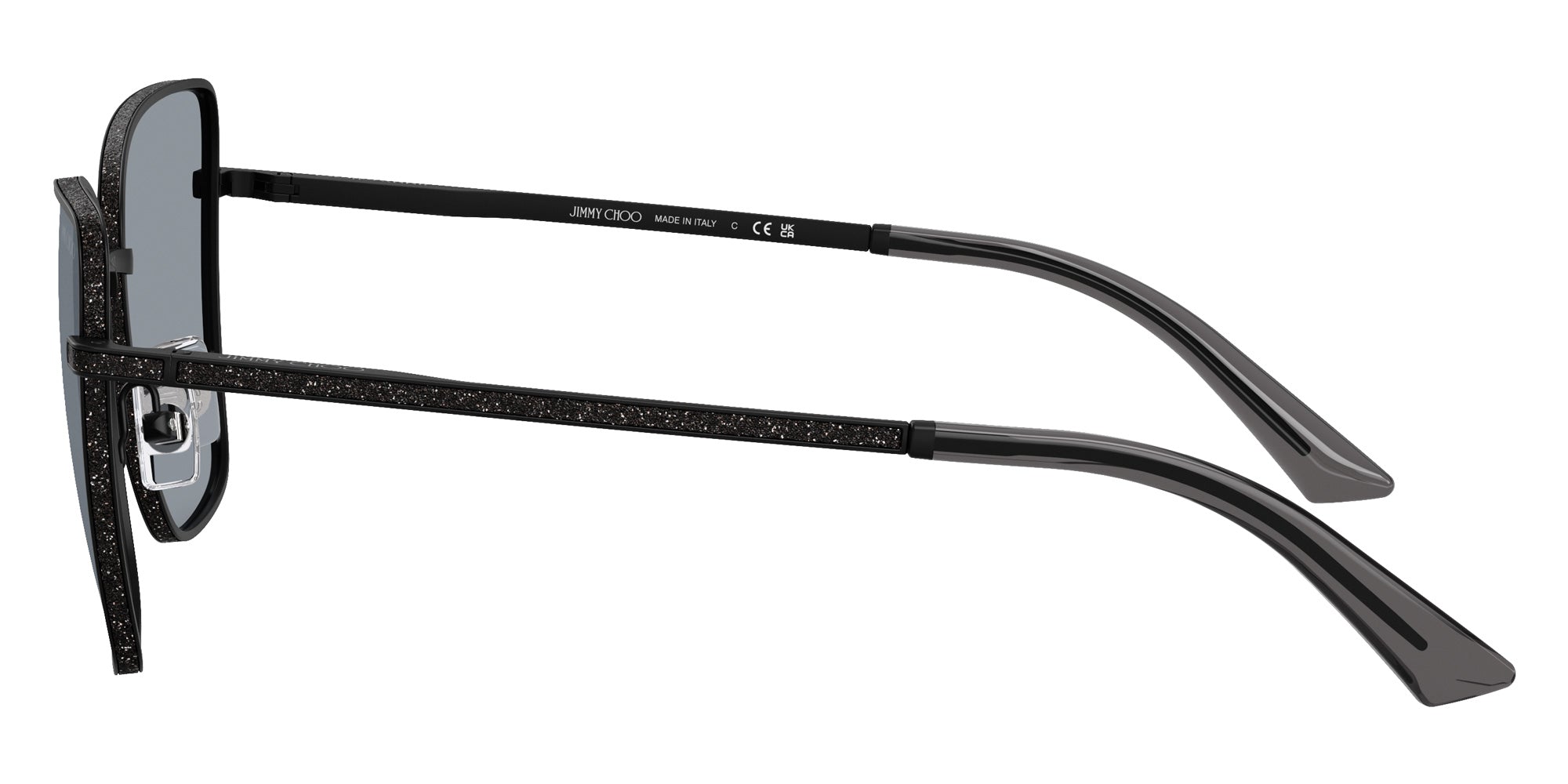 Jimmy Choo JC4023J 30014R 55 - Matte Black / Dark Gray Glitter #id:jc4023j30014r_s:100110