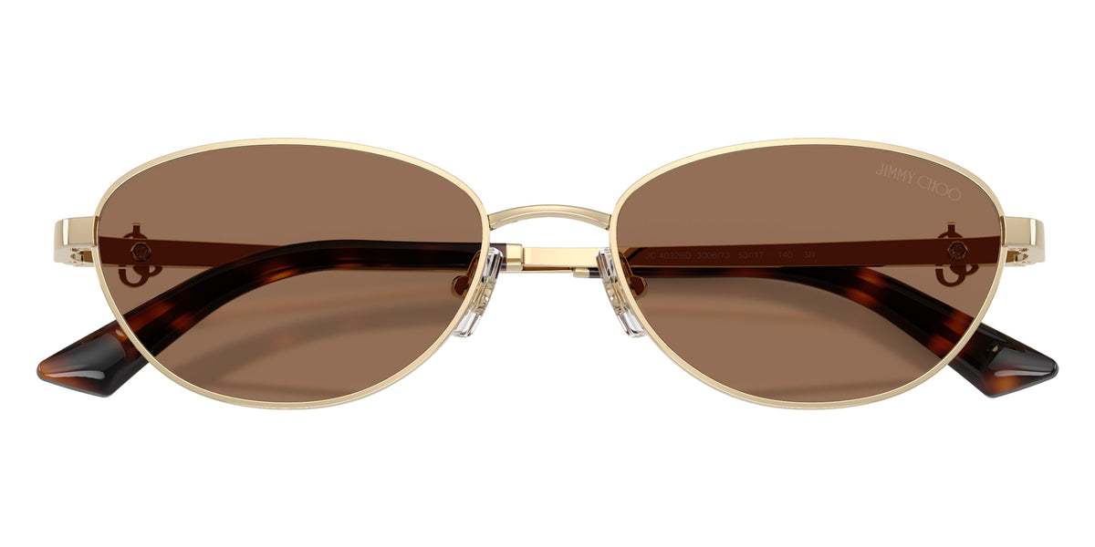 Jimmy Choo JC4032BD 300673 53 - Pale Gold / Dark Brown #id:jc4032bd300673_s:100120