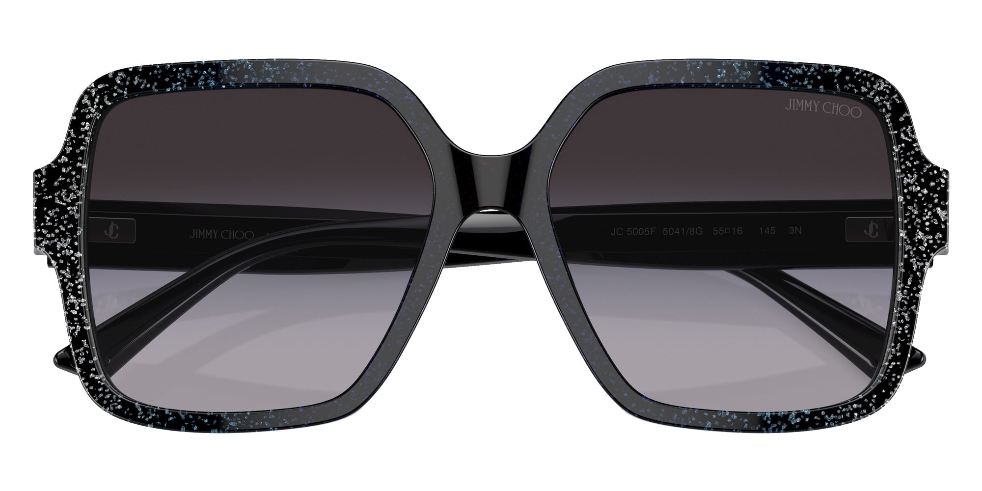 Jimmy Choo JC5005F 50418G 55 - Black Gradient Glitter / Gradient Gray #id:jc5005f50418g_s:100120