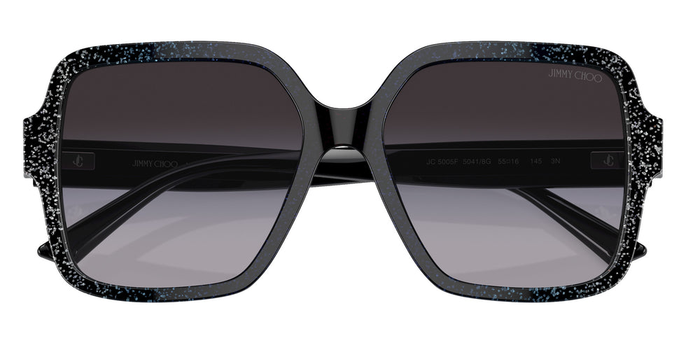 Jimmy Choo JC5005F 50418G 55 - Black Gradient Glitter / Gradient Gray #id:jc5005f50418g_s:100120