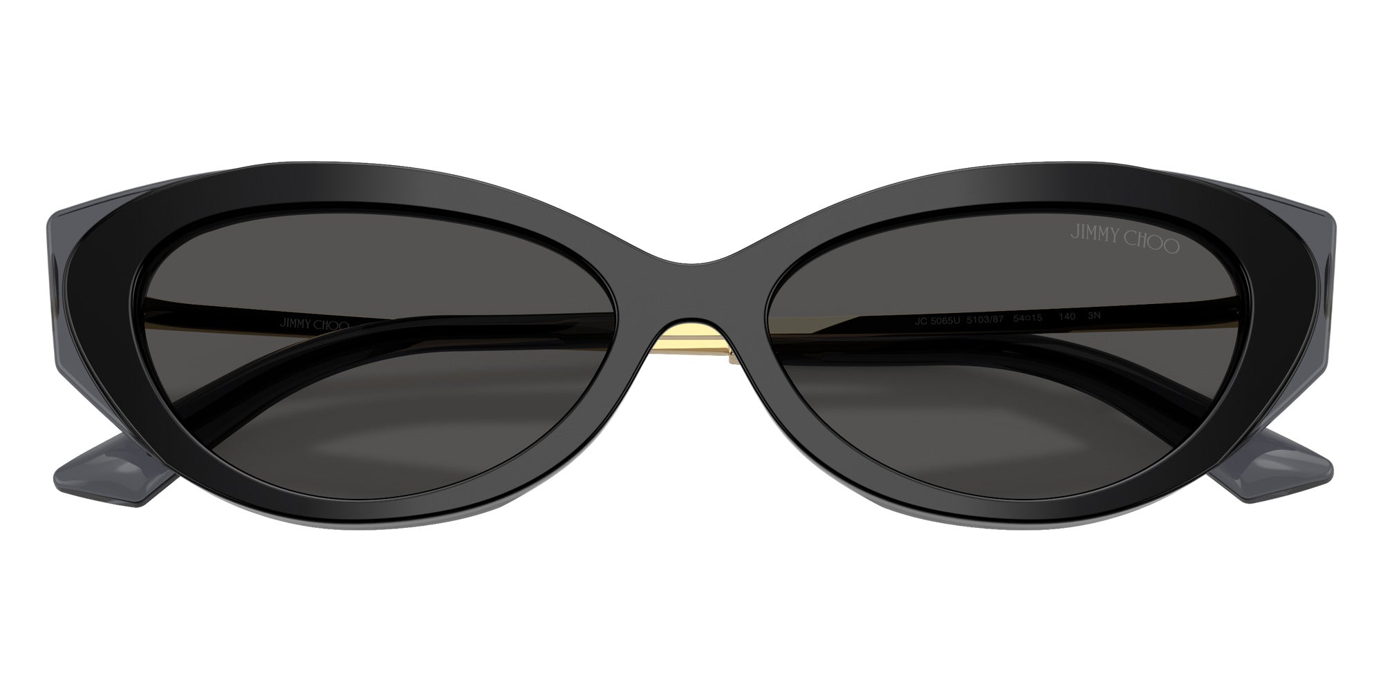 Jimmy Choo JC5065U 510387 54 - Black/Transparent Gray #id:jc5065u510387_s:102120