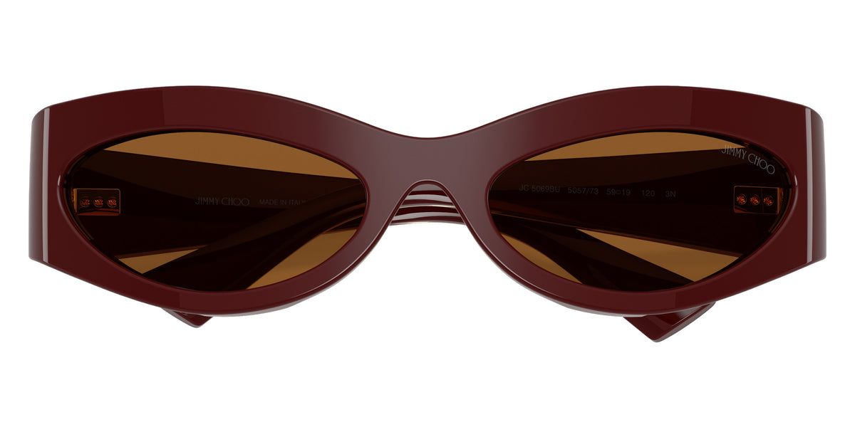 Jimmy Choo JC5069BU 505773 59 - Cranberry / Dark Brown #id:jc5069bu505773_s:102120