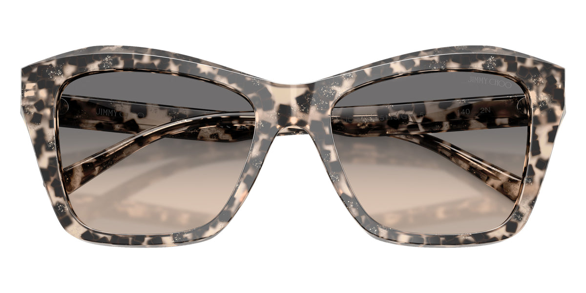 Jimmy Choo JC5076 5115G9 54 - Gray Glitter Havana / Brown Gradient #id:jc50765115g9_s:108120