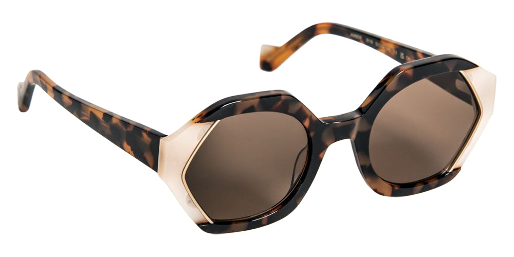J.F. Rey Amber 9110 52 - White/Tortoiseshell Light #id:jframber9110_s:104105