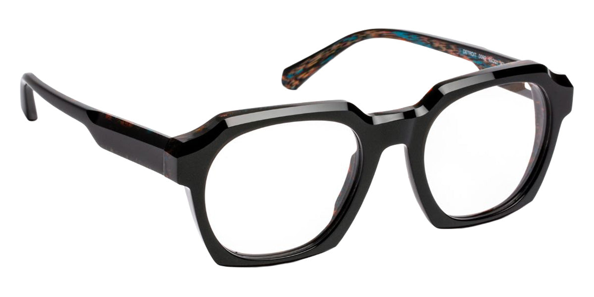 J.F. Rey Detroit 0092 53 - Black/Blue Tortoiseshell Red #id:jfrdetroit0092_s:100105