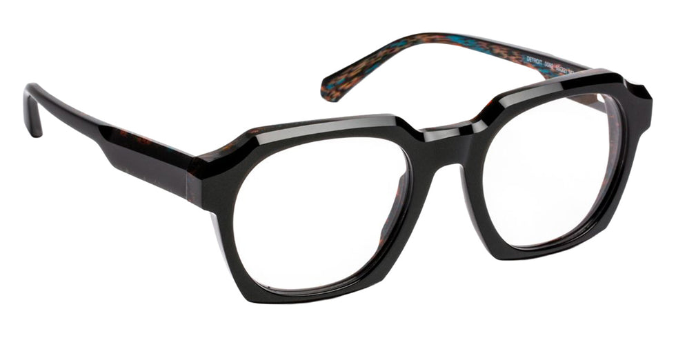 J.F. Rey Detroit 0092 53 - Black/Blue Tortoiseshell Red #id:jfrdetroit0092_s:100105