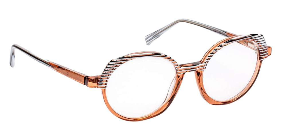 J.F. Rey JF1523 1089 52 - Brown Soft/Striped Black White #id:jfrjf15231089_s:102105