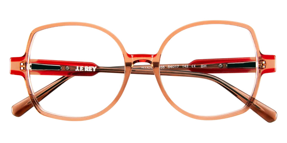 J.F. Rey JF1524 8935 54 - Pink Transparent/Red #id:jfrjf15248935_s:104100