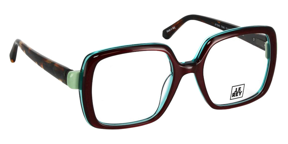 J.F. Rey JF1548 7546 51 - Plum Dark/Green Pale #id:jfrjf15487546_s:108100