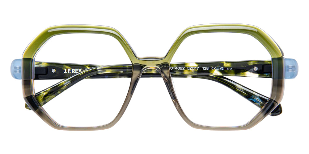 J.F. Rey JF1570 4322 52 - Khaki Brown Gradient/Blue Pastel #id:jfrjf15704322_s:104100