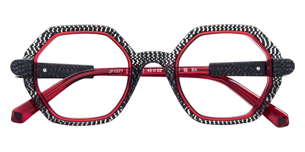 J.F. Rey JF1577 0530 45 - Black Glitter/Red #id:jfrjf15770530_s:100100