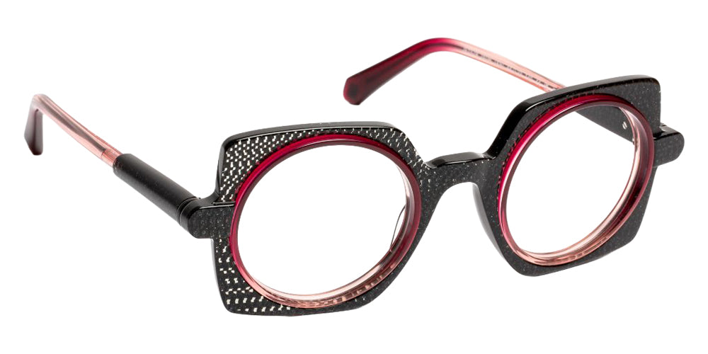 J.F. Rey JF1578 0036 44 - Black Glitter/Red Gradient #id:jfrjf15780036_s:100100
