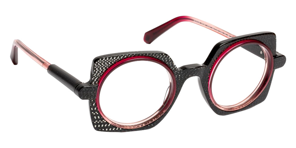J.F. Rey JF1578 0036 44 - Black Glitter/Red Gradient #id:jfrjf15780036_s:100100