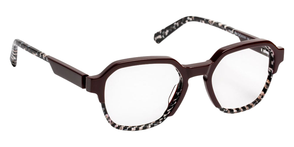 J.F. Rey JF1588 3899 52 - Burgundy/Black Graphic #id:jfrjf15883899_s:100100