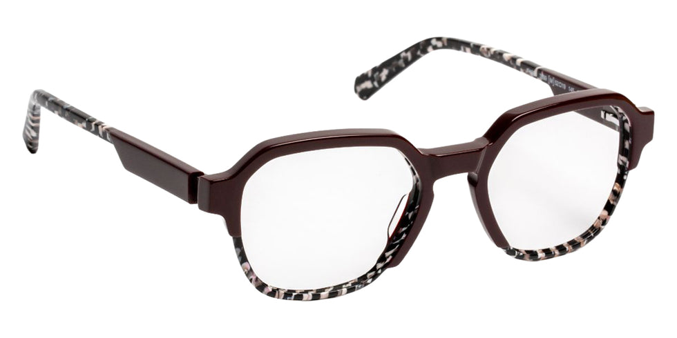 J.F. Rey JF1588 3899 52 - Burgundy/Black Graphic #id:jfrjf15883899_s:100100