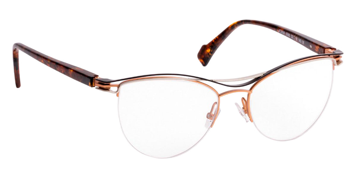 J.F. Rey JF2856 5590 52 - Rose Gold Satin/Black/Gunmetal Matte #id:jfrjf28565590_s:102100