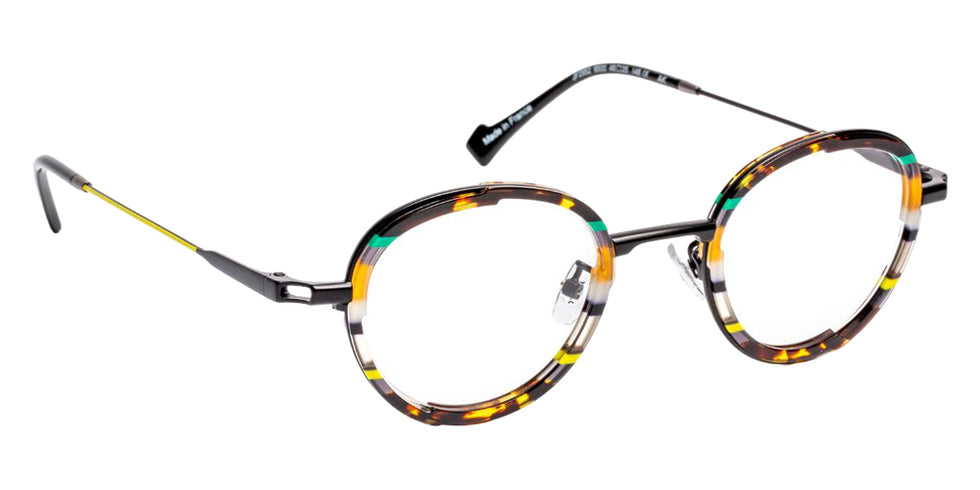 J.F. Rey JF2952 9500 46 - Tortoiseshell Coloree/Black Satin/Yellow #id:jfrjf29529500_s:106100