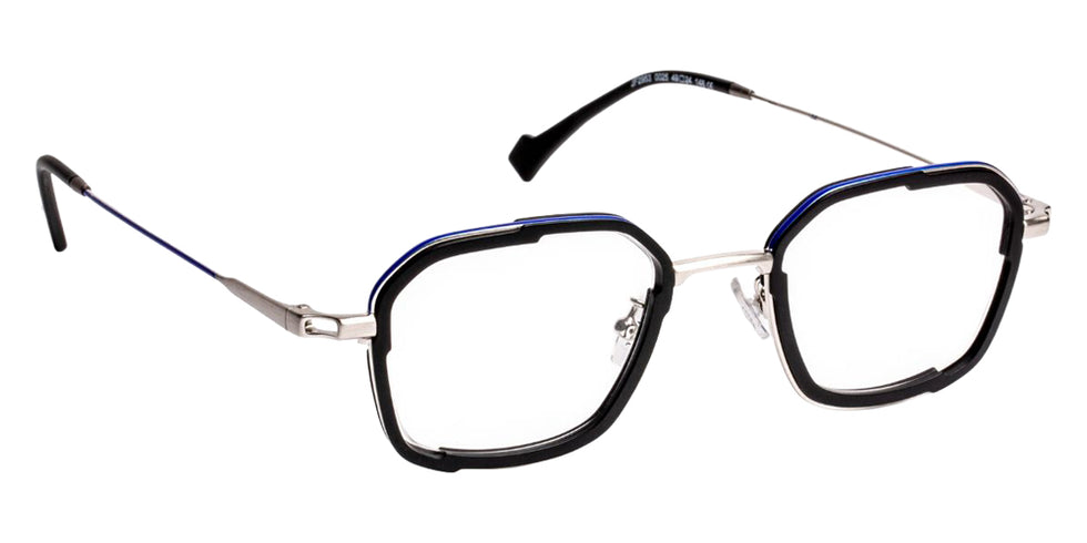 J.F. Rey JF2953 0025 49 - Black/Klein Blue/Silver Brushed #id:jfrjf29530025_s:100100