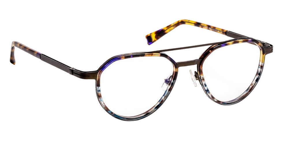 J.F. Rey JF2965 2545 53 - Blue Tortoiseshell/Khaki #id:jfrjf29652545_s:104100