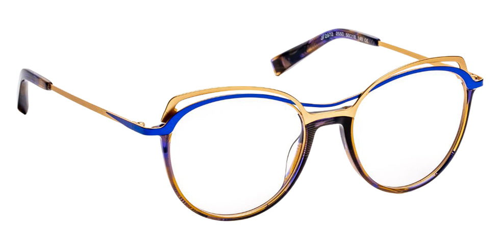 J.F. Rey JF2972 2550 50 - Blue Brown Pearly/Gold #id:jfrjf29722550_s:106100