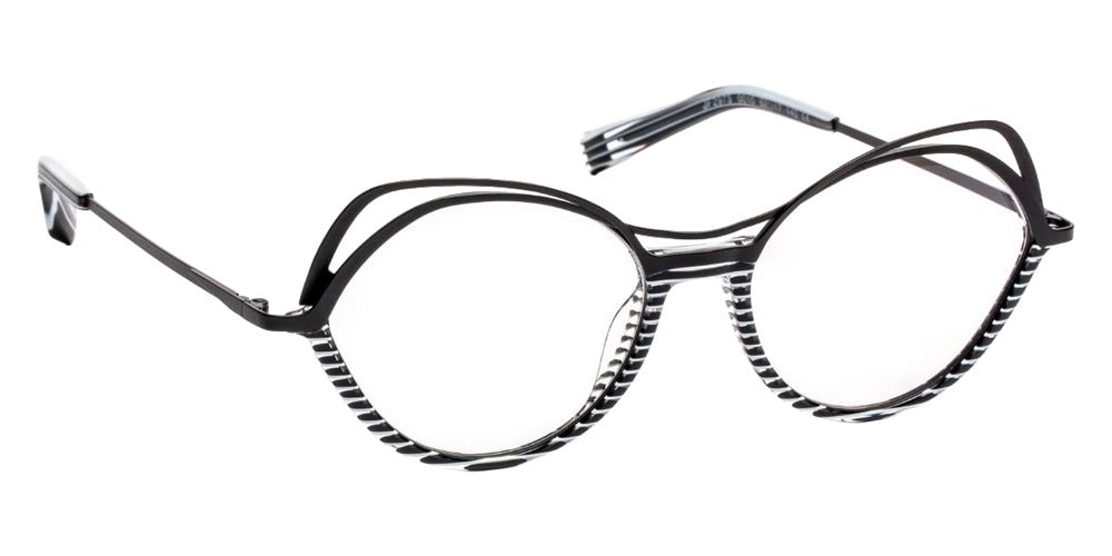 J.F. Rey JF2973 0010 52 - Striped Black/White/Black #id:jfrjf29730010_s:100100