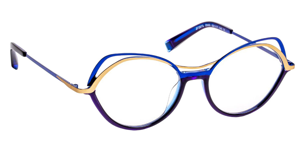 J.F. Rey JF2973 2550 52 - Blue/Satin Gold #id:jfrjf29732550_s:102100