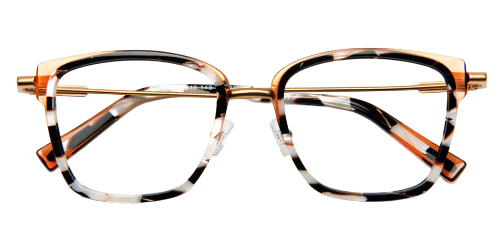 J.F. Rey JF2993 1550 51 - Black White Pearly/Orange/Satin Gold #id:jfrjf29931550_s:102100